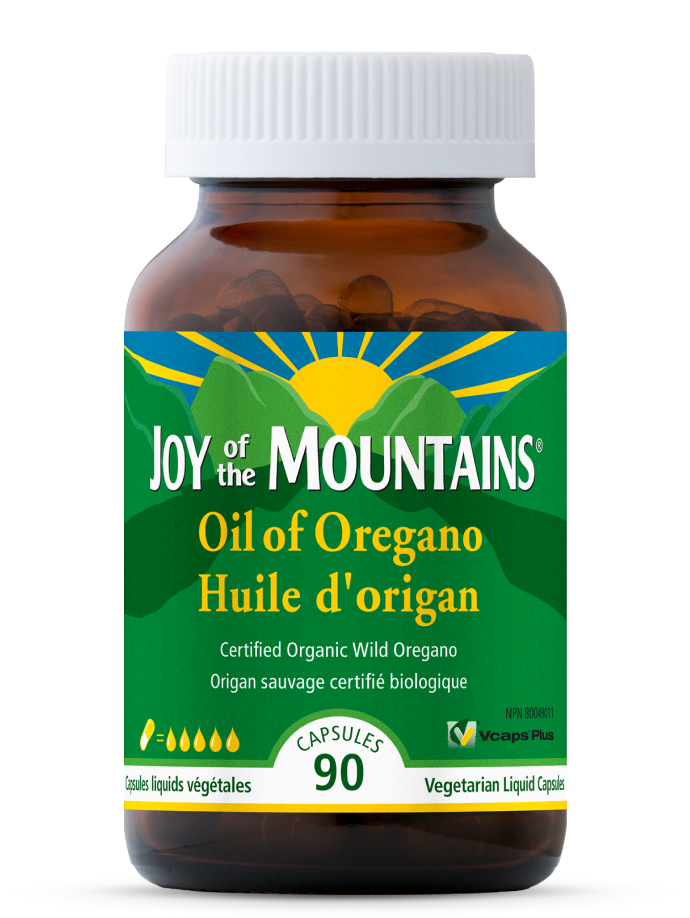 Bottle of Joy of the Mountains Oil of Oregano Capsules