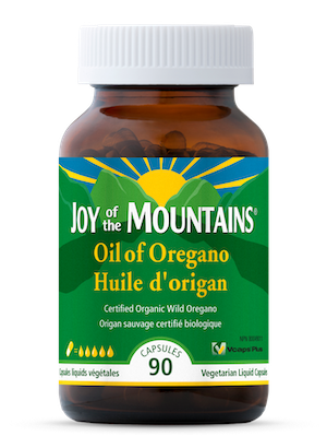 Bottle of Joy of the Mountains Oil of Oregano Capsules